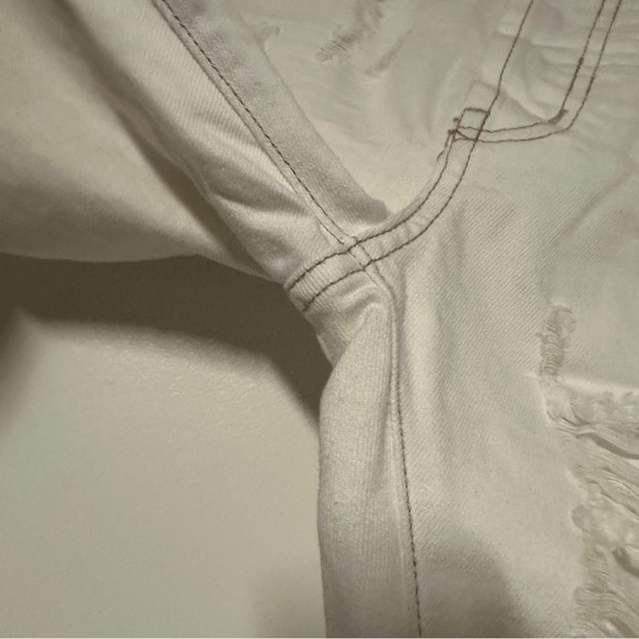 ONE X ONE TEASPOON Cococash Hooligans Low Waist distressed White Jeans Size 24 - Picture 6 of 10